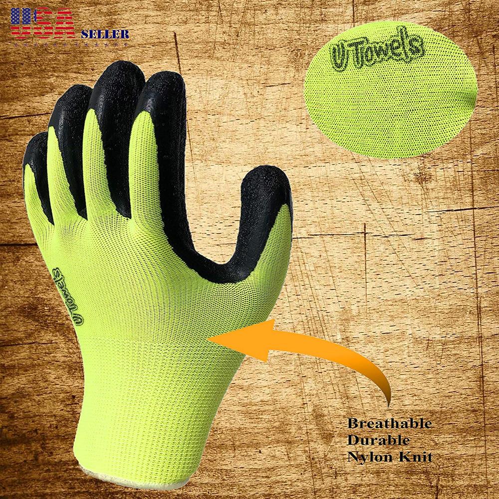 11828 Work Gloves with Grip Dot Palms and Fingers