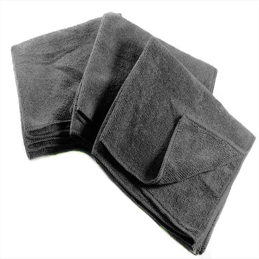 16x27 Black Hand Towels - 3.25 lb/dz