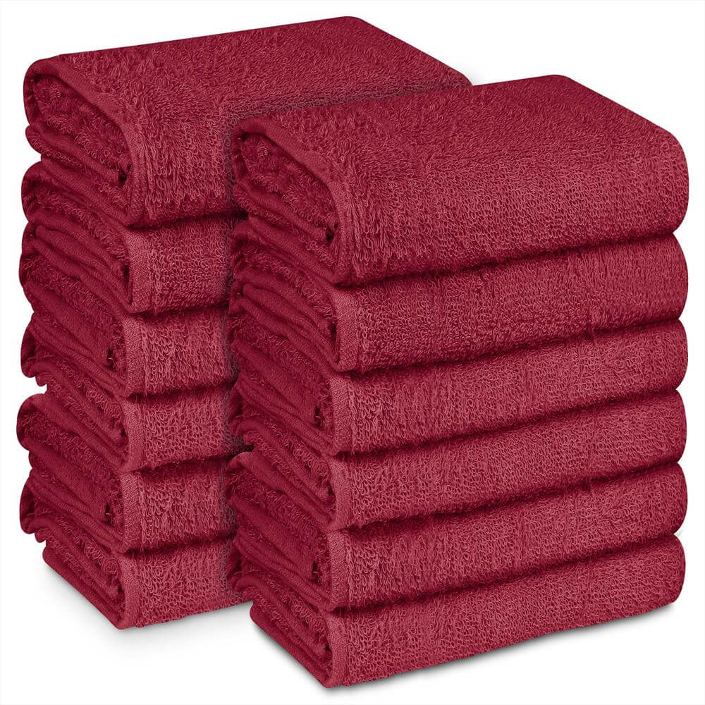 Wholesale Towels > 16x27 - ORANGE Bulk Hand Towels Premium Plus 100% Cotton